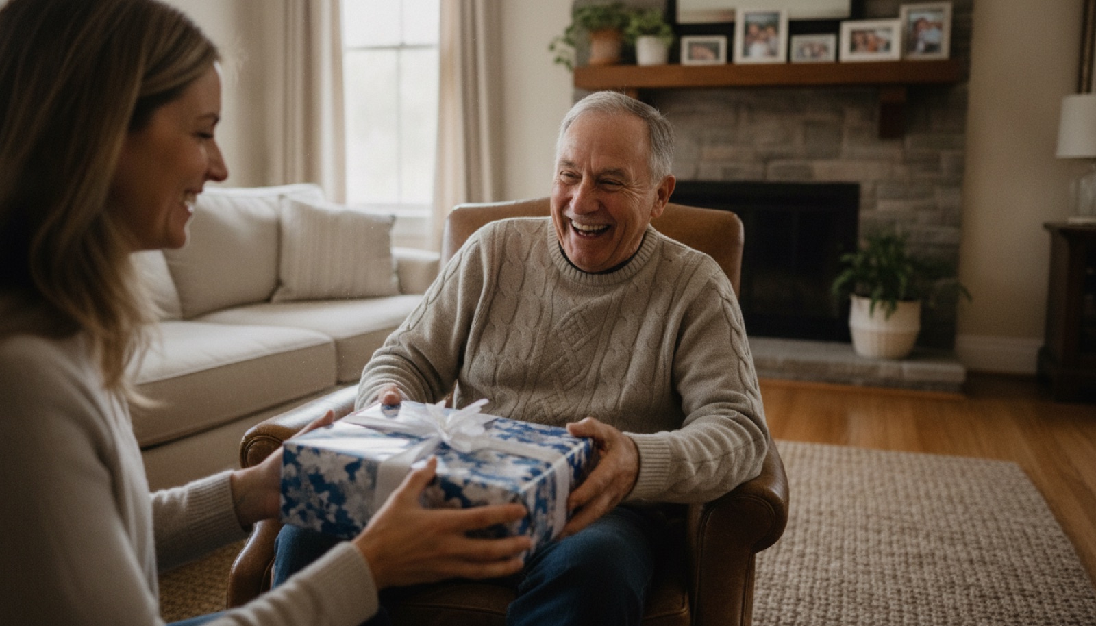 Geschenk-Moment: Papa